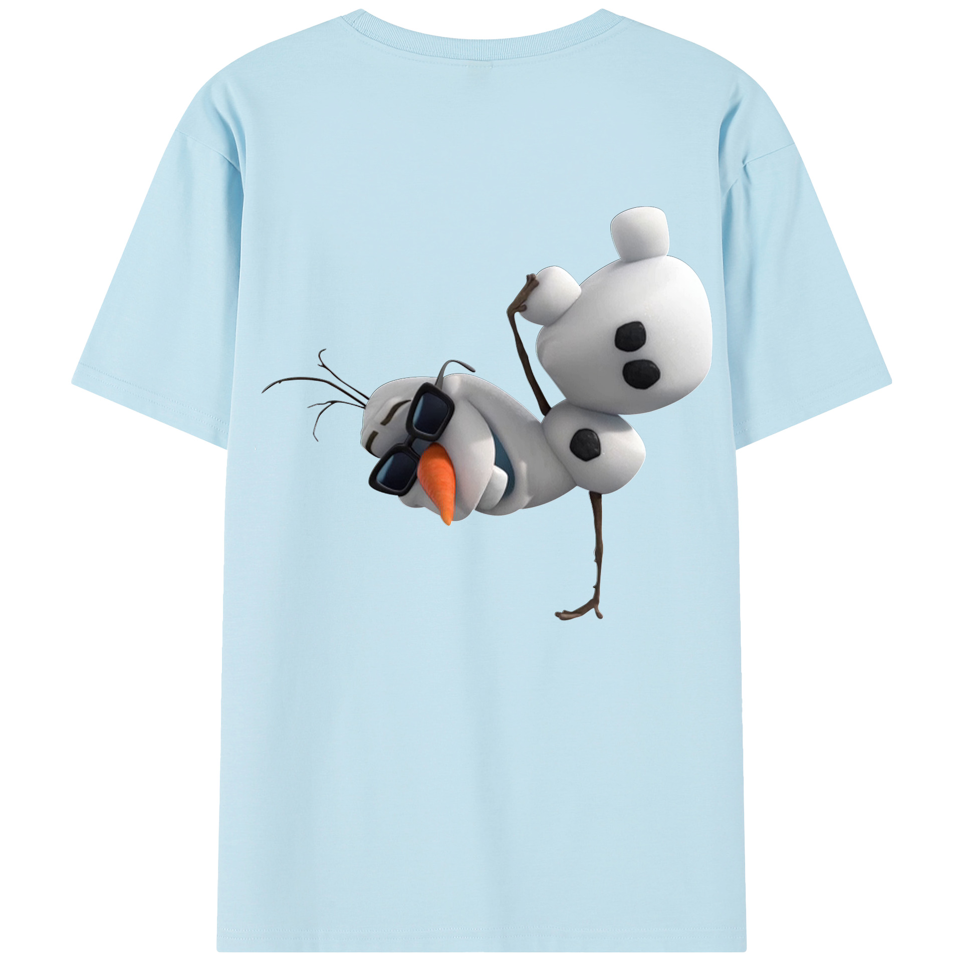 （画像用） アナと雪の女王 アンナ エルサ Frozen Anna Elsa 綿100％半袖Tシャツ（背面プリント）